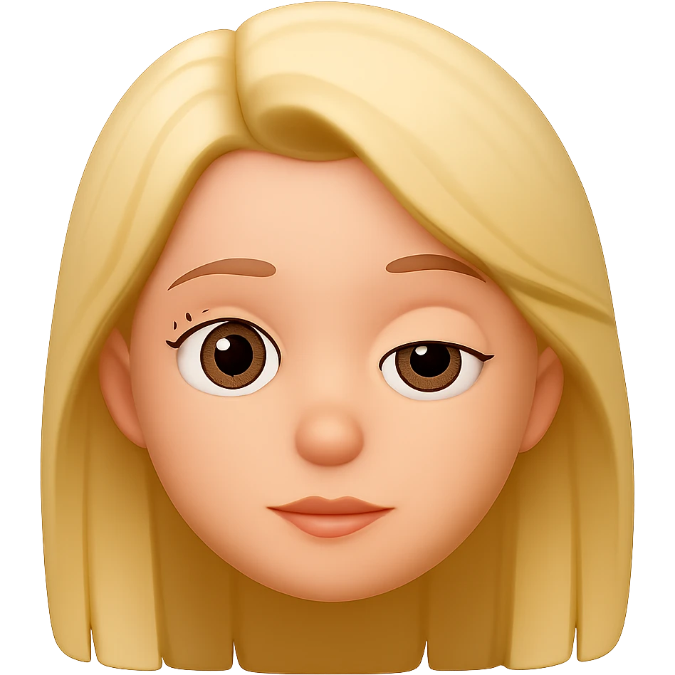 Make the lazy eye more obvious in the style of apple emojis. Keep the emoji style but note that apple emoji style does not support text editing, so use a general style editor while respecting the emoji look. Remove the background. emoji