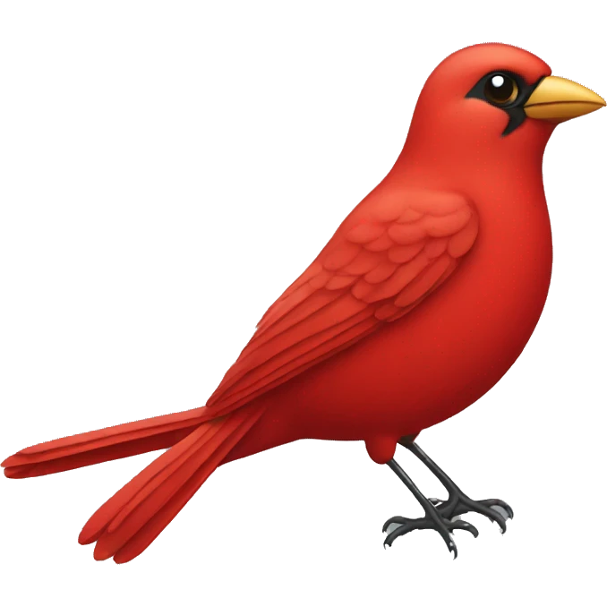 a red bird emoji