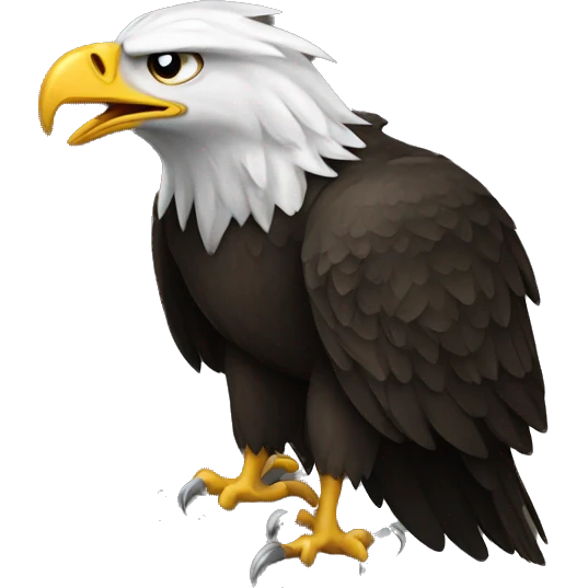 eagle black emoji