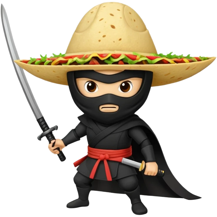 Ninja taco emoji