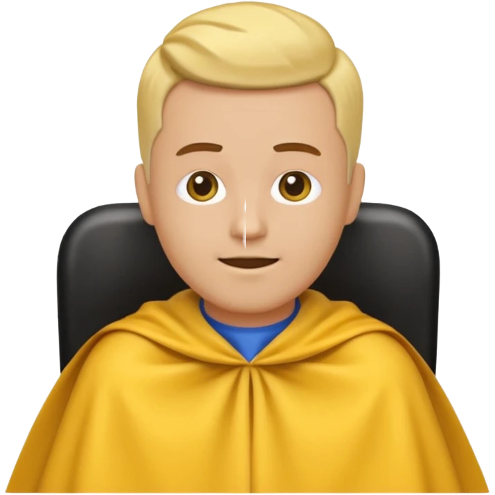  😆 😂 emoji getting a haircut emoji