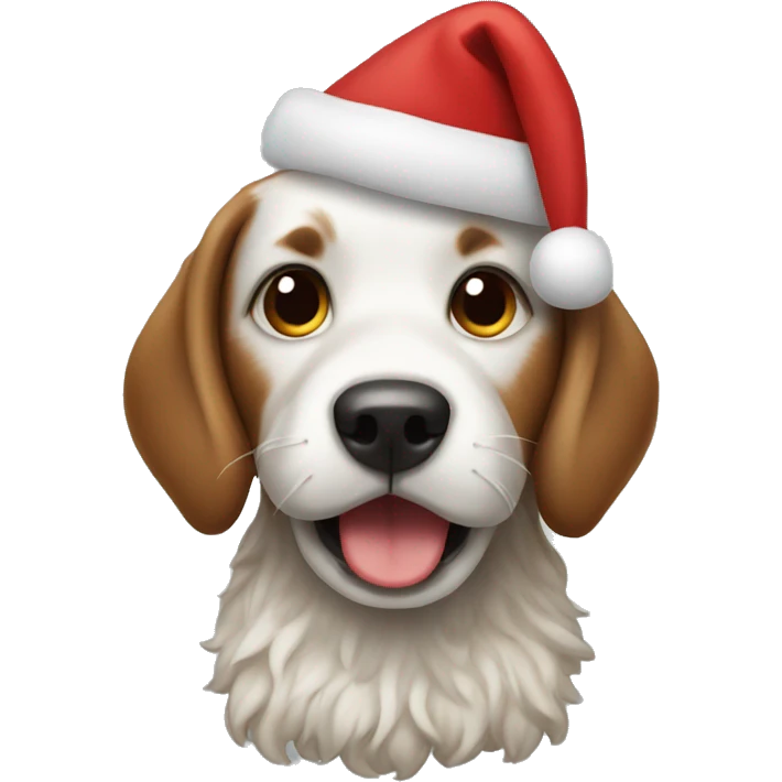 Christmas dog poops emoji
