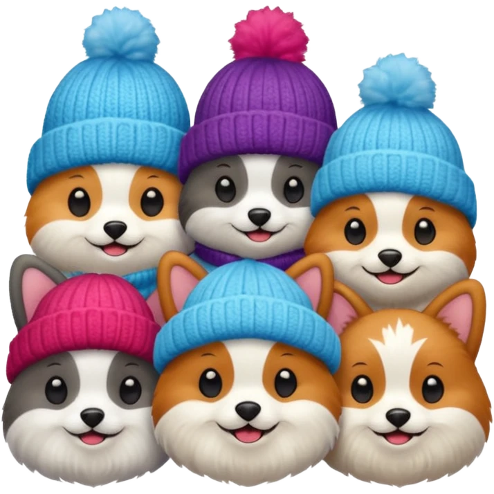 Winter Beanie Pets emoji