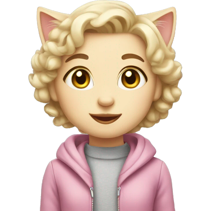 kitten pretty girl emoji