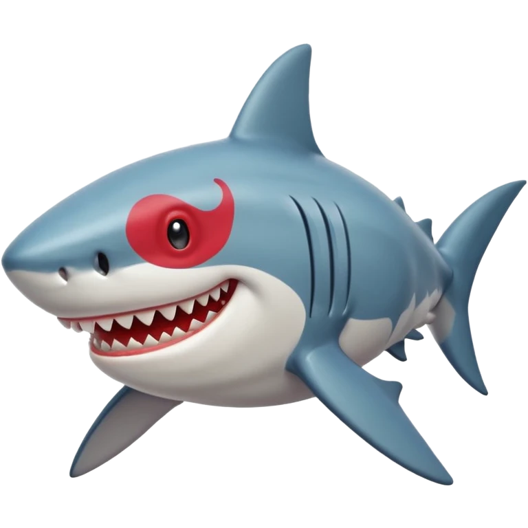 shark with red hair emoji