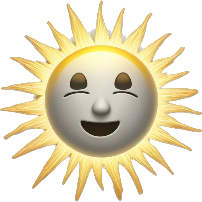 shining sun emoji