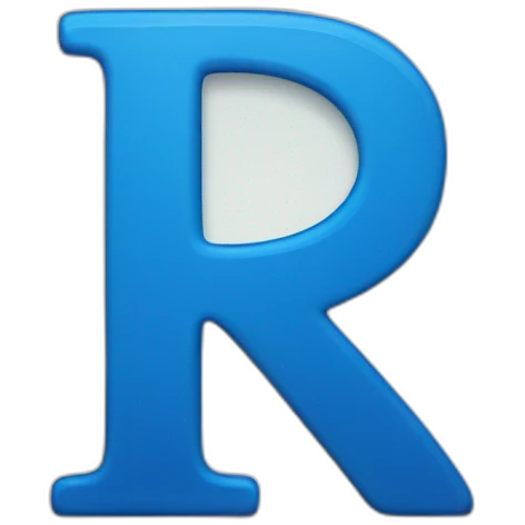 blue letter R emoji