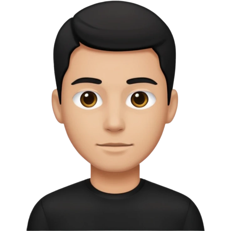 Style man in black  emoji