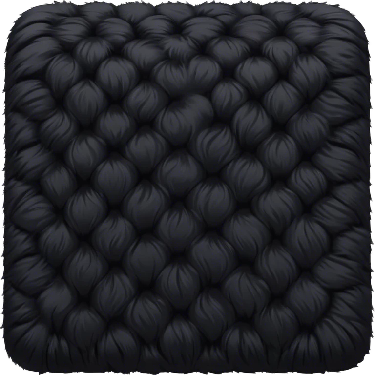 Black fur blanket emoji