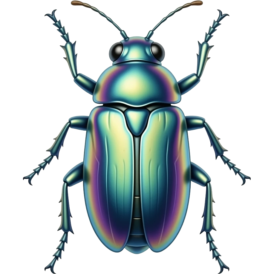 insect holographic emoji
