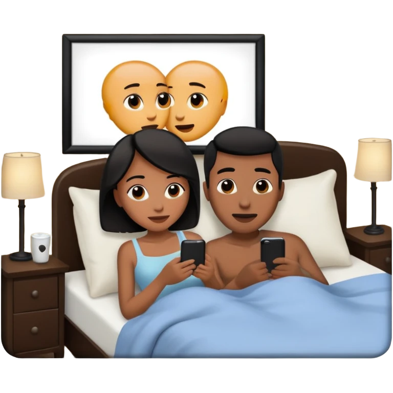  naked guy and a naked girl having sex on tv emoji