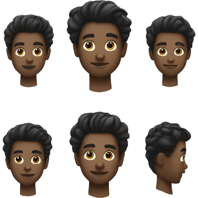 Tuck hair emoji