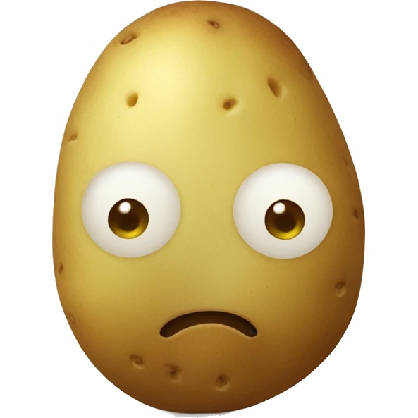 potato without eyes and mouth emoji