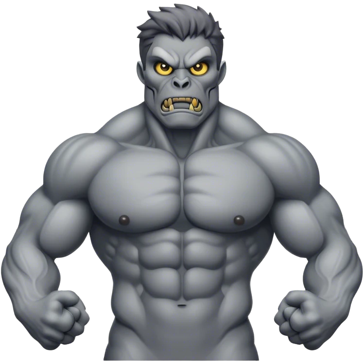 Chest muscle monster emoji