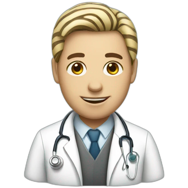Zebra doctor emoji