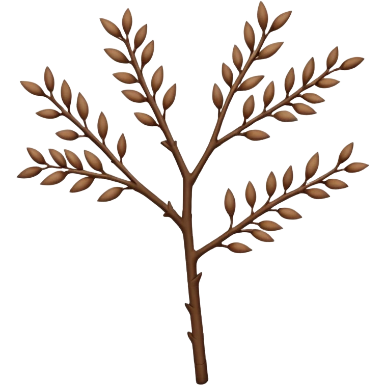 A small stick with tiny branches emoji