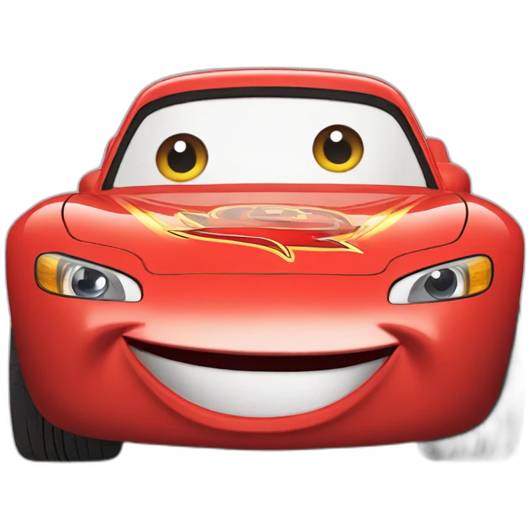 flash mcqueen smiling emoji