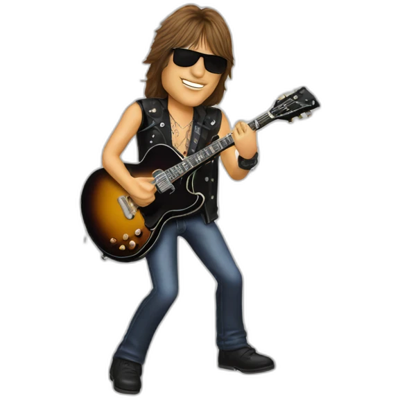 Richie sambora playing guitar emoji