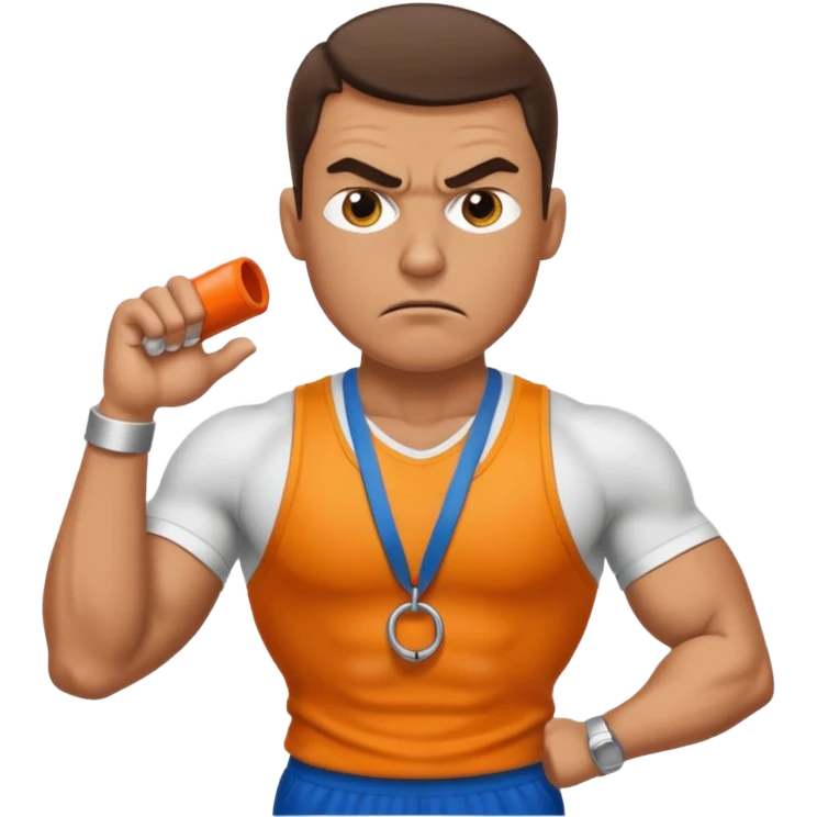 Angry gym teacher emoji