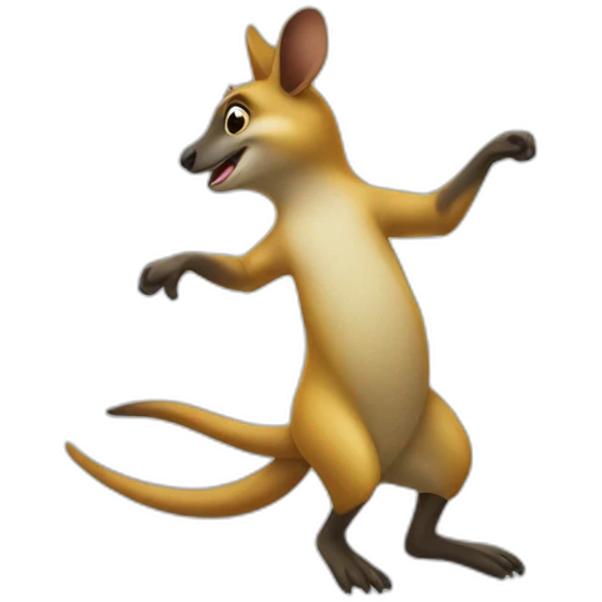Dancing Quacker Wallaby emoji