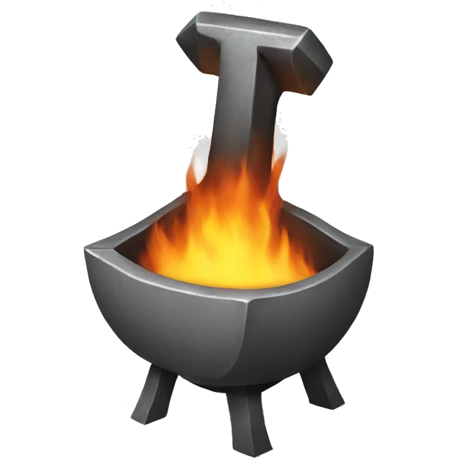 Burning anvil  emoji