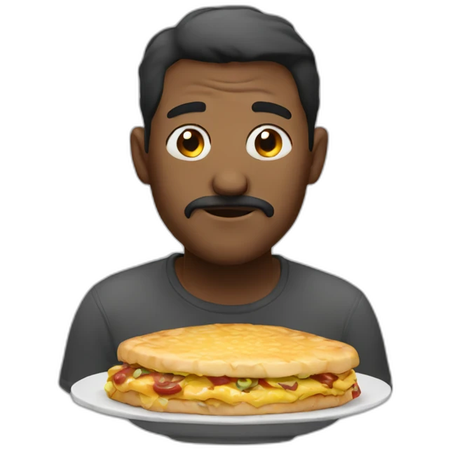 Hungry man emoji