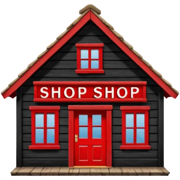 Magic Shop in Harry Potter film– Small wooden shop with “Shop” sign.
 emoji