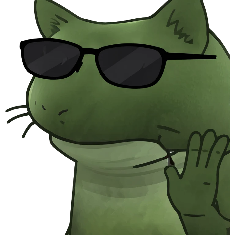 Cat with sunglasses emoji