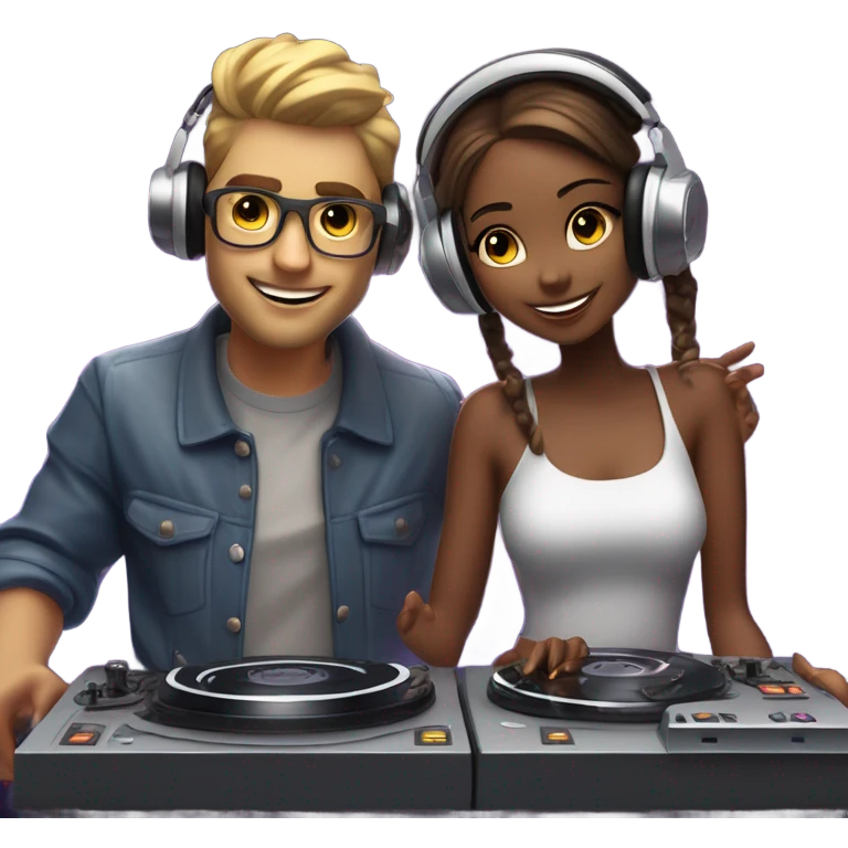 DiskJokey romantic emoji