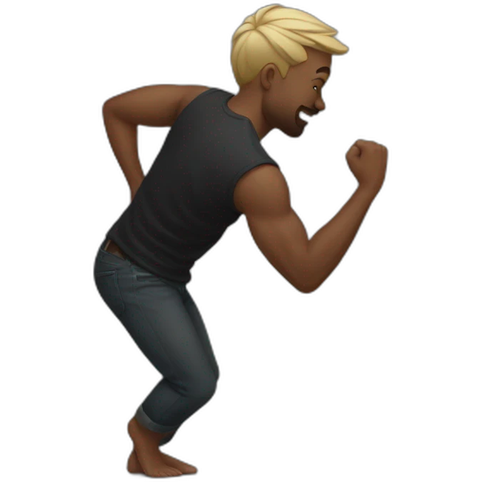Man twerking emoji