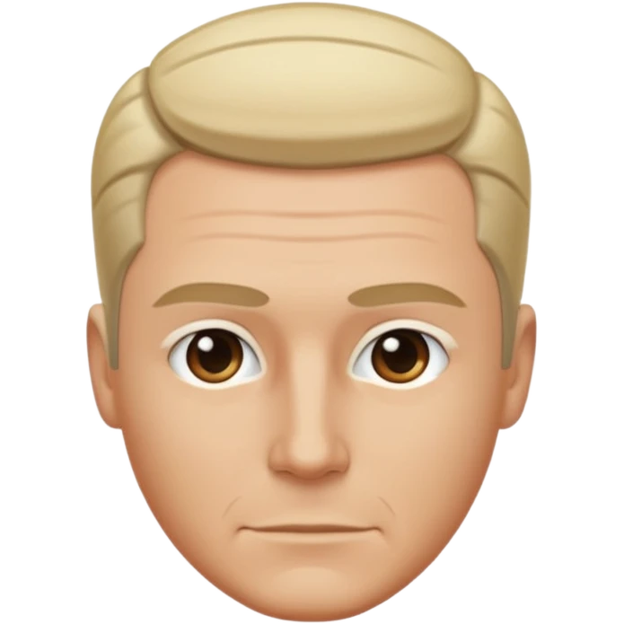 white dude with tight slick back hair going backwards emoji