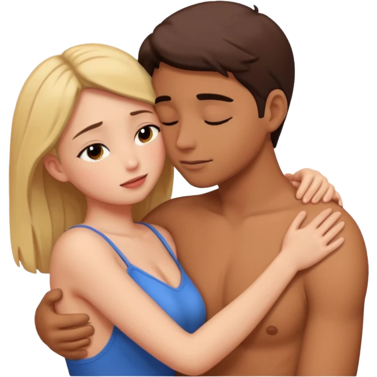 intimate moment between lovers emoji