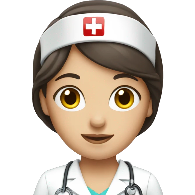 brunette nurse with money in her hand emoji