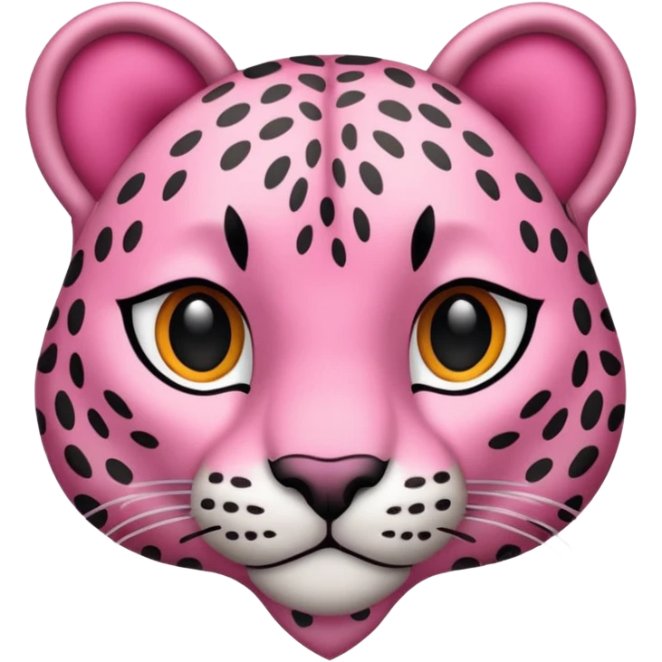 Cuore leopardo rosa. emoji