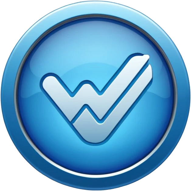 A round blue verified badge emoji