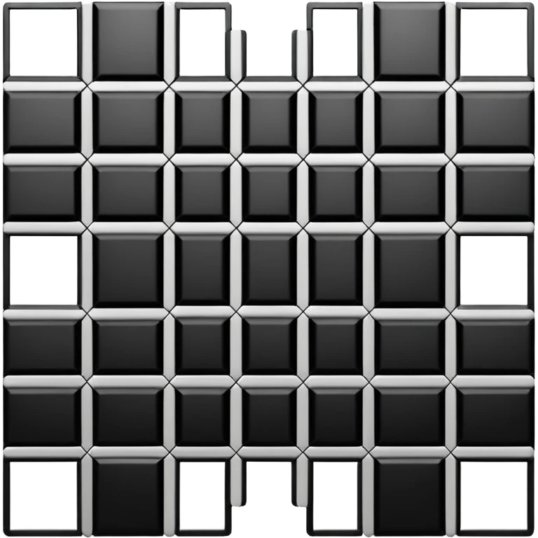 Black and white squares emoji