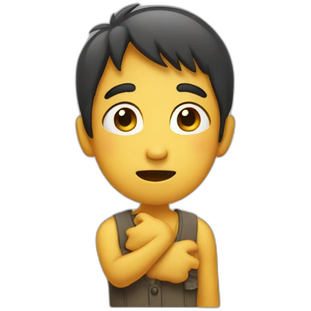 shy and embarrassed with fingers touching emoji