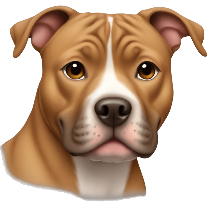 Light brown staffordshire bull terrier  emoji