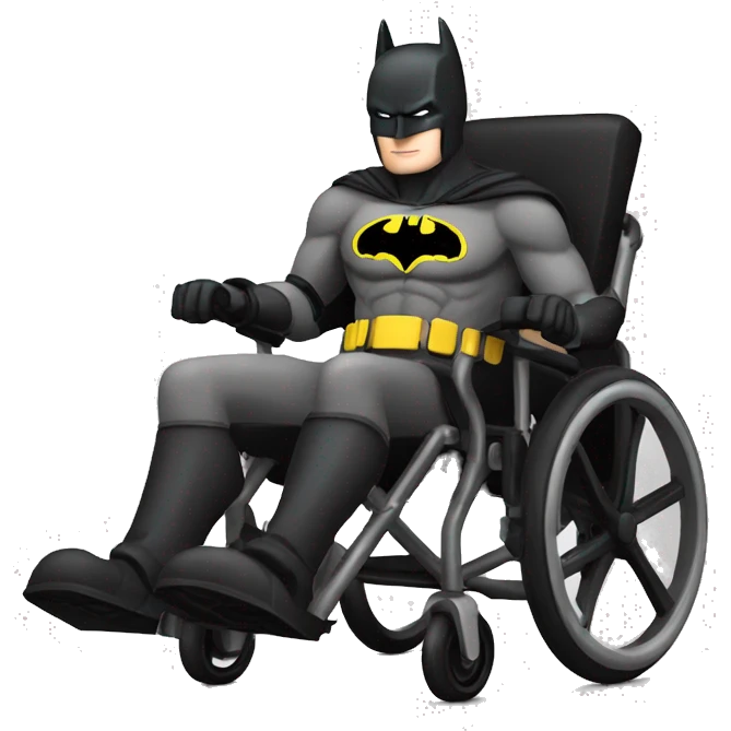 batman en fauteuil roulant emoji