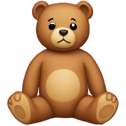 Teddy bear on picnic blanket  emoji