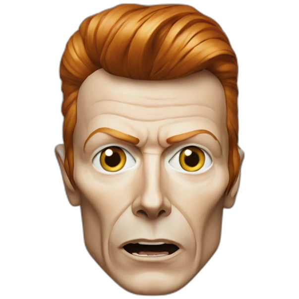 david bowie éclair sur le visage emoji