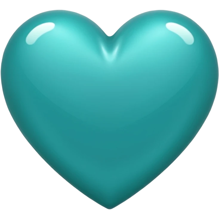 Teal heart emoji