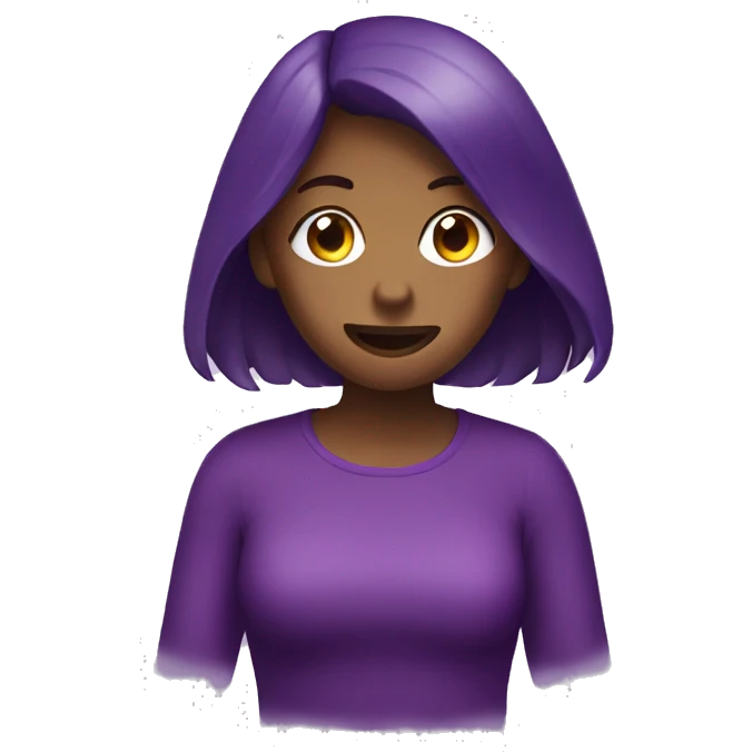 girl eat a eggplant emoji