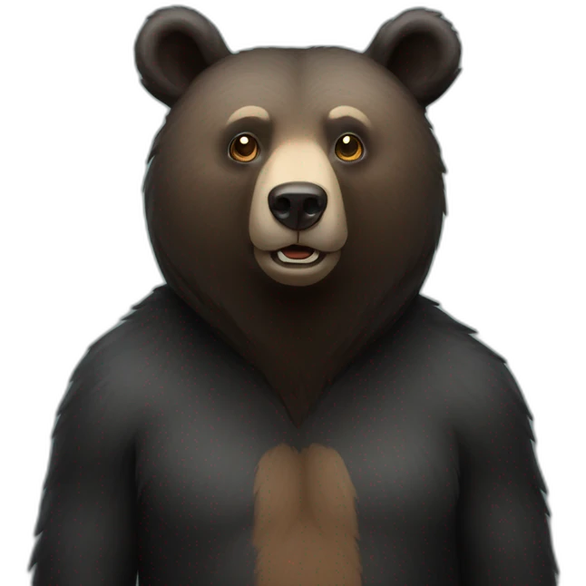 Black bear  emoji
