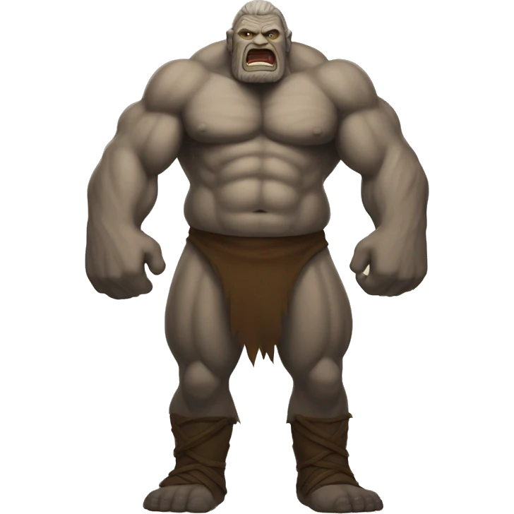 giant: Enormous humanoid creatures known for their strength and sometimes aggressive nature. emoji
