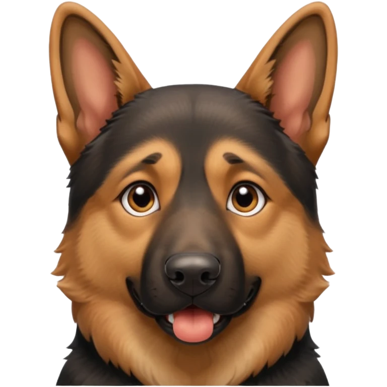 german shepard head only barkingg emoji