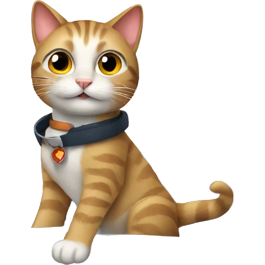 cat riding on an airplane emoji