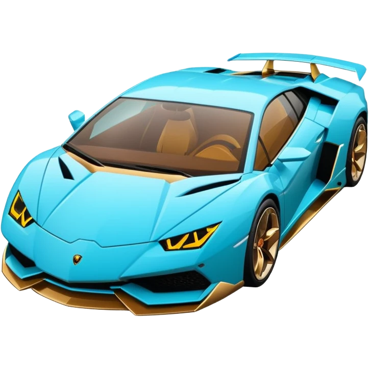 Lamborghini sian cyan emoji