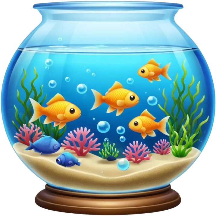 Fish tank, with little bubbles. emoji
