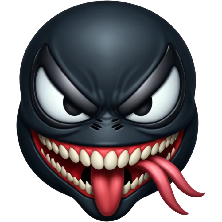 Venom with no pupils  emoji